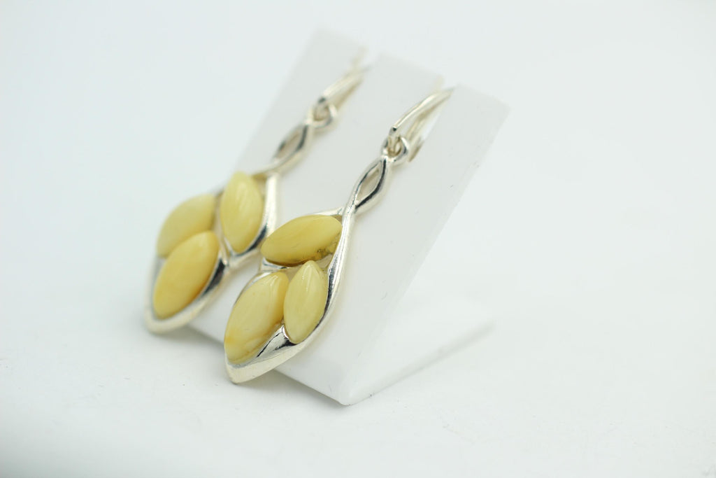 Edler Bernstein Ohrschmuck 925 Silber Ohrhänger Bernstein aus Litauen Top Edel