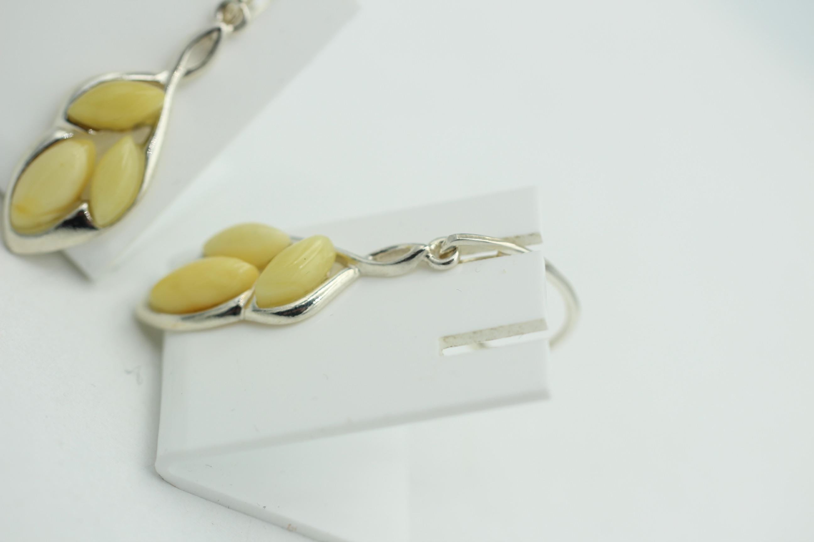 Edler Bernstein Ohrschmuck 925 Silber Ohrhänger Bernstein aus Litauen Top Edel