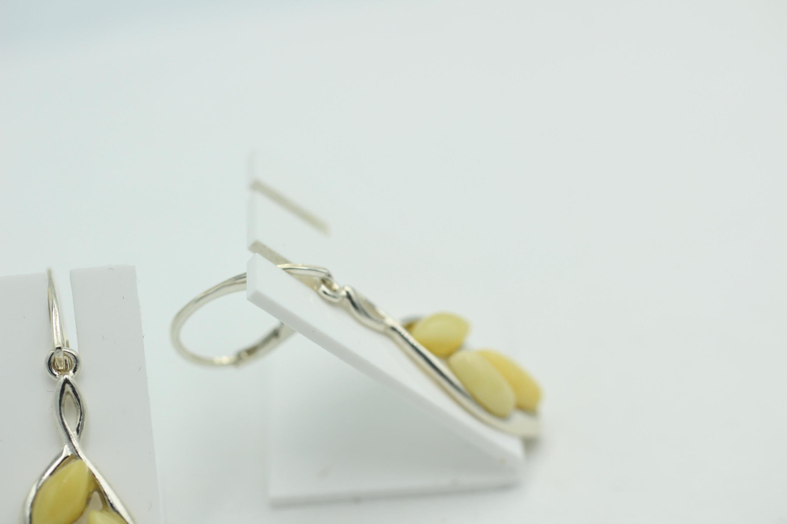 Edler Bernstein Ohrschmuck 925 Silber Ohrhänger Bernstein aus Litauen Top Edel