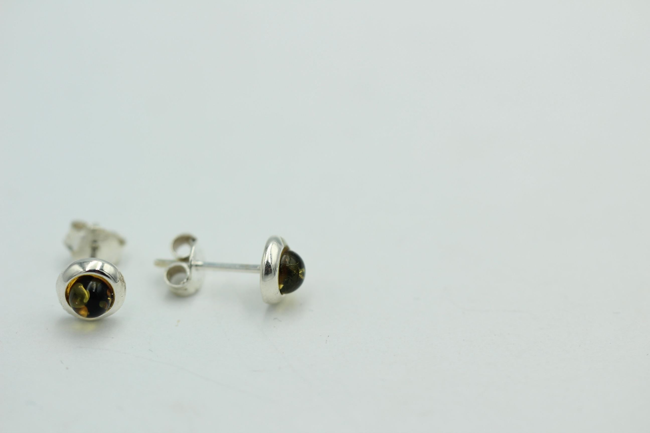 Design Bernstein Ohrstecker 925 Silber Bernsteinohrschmuck Top Edel Bernstein