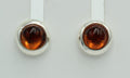 Design Bernstein Ohrstecker 925 Silber Bernsteinohrschmuck Top Edel Bernstein