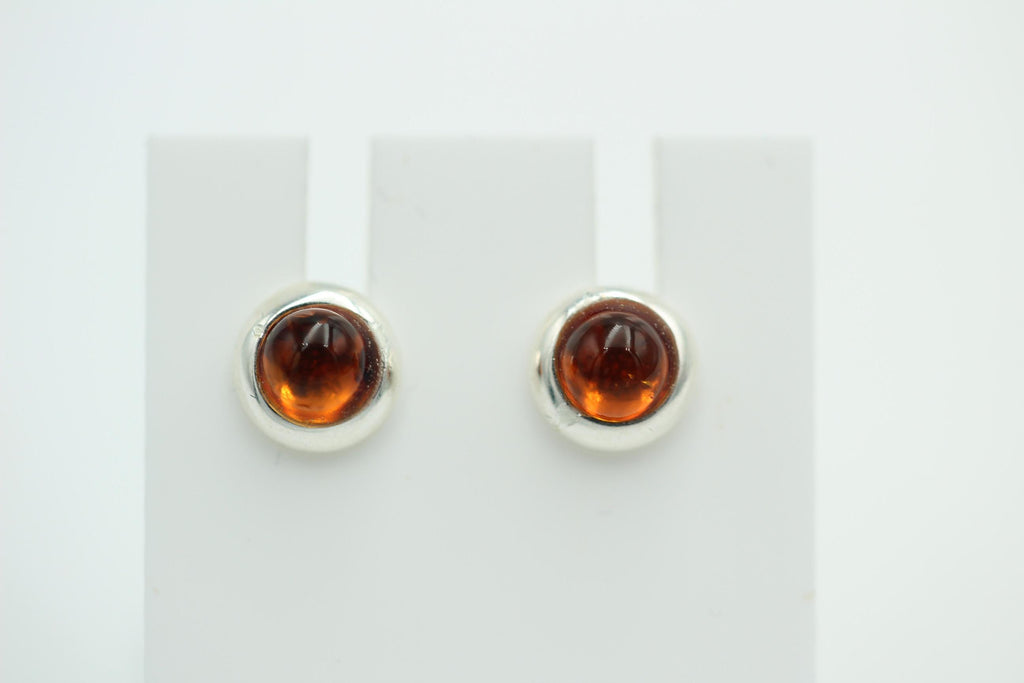 Design Bernstein Ohrstecker 925 Silber Bernsteinohrschmuck Top Edel Bernstein