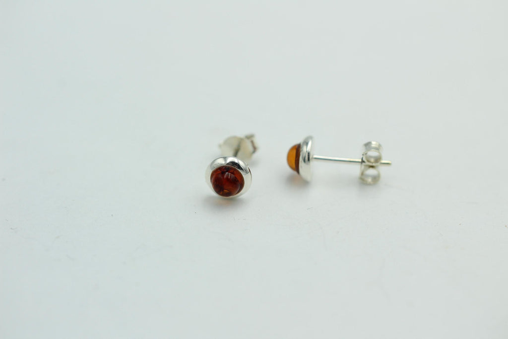 Design Bernstein Ohrstecker 925 Silber Bernsteinohrschmuck Top Edel Bernstein