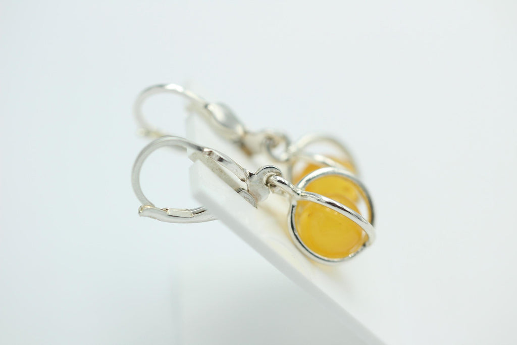 Edle Bernstein Ohrhänger 925 Silber edler Bernstein aus Litauen Top Schmuck