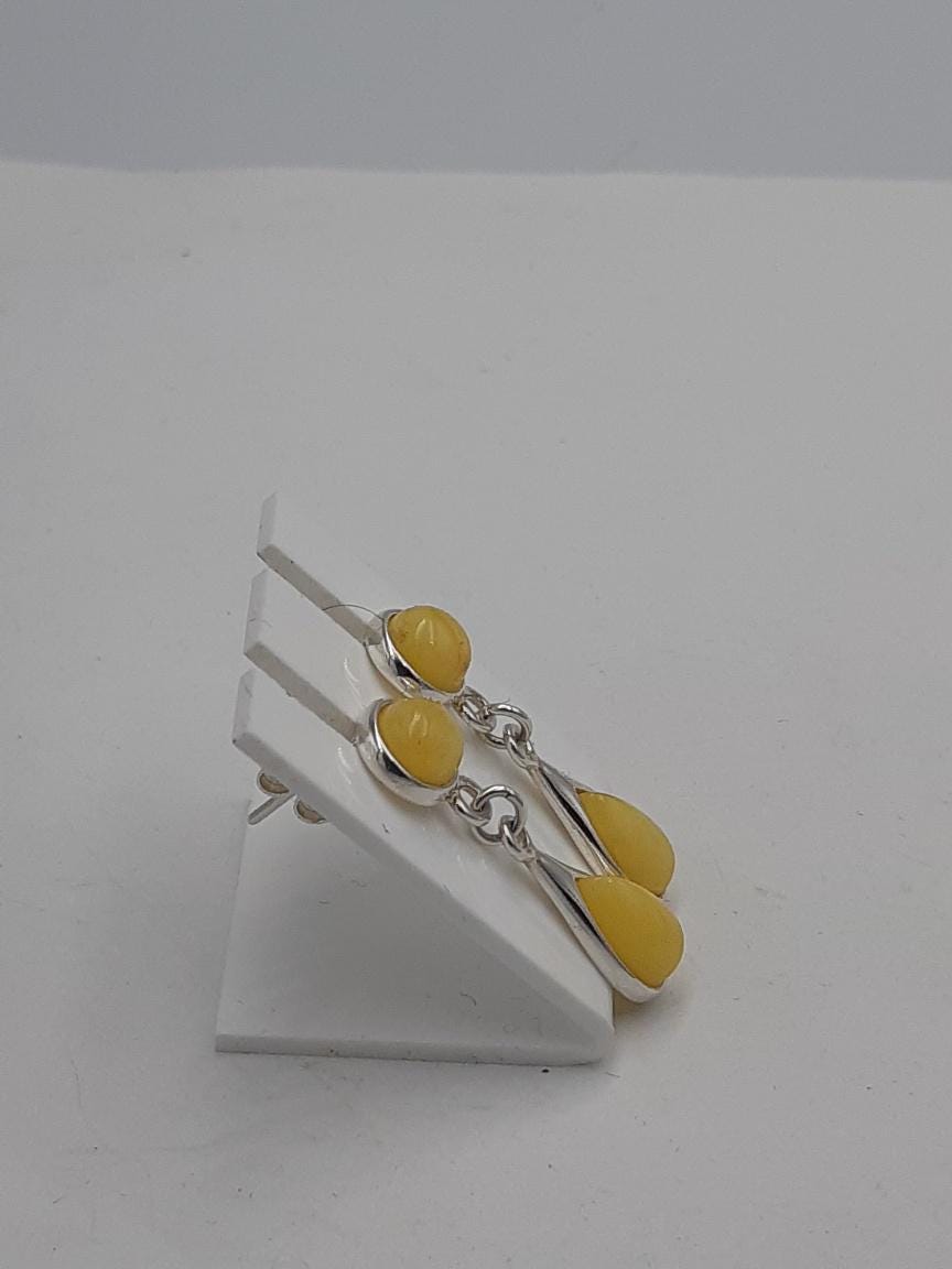Bernstein Ohrstecker 925 Silber Bernsteinohrstecker Ohrhänger