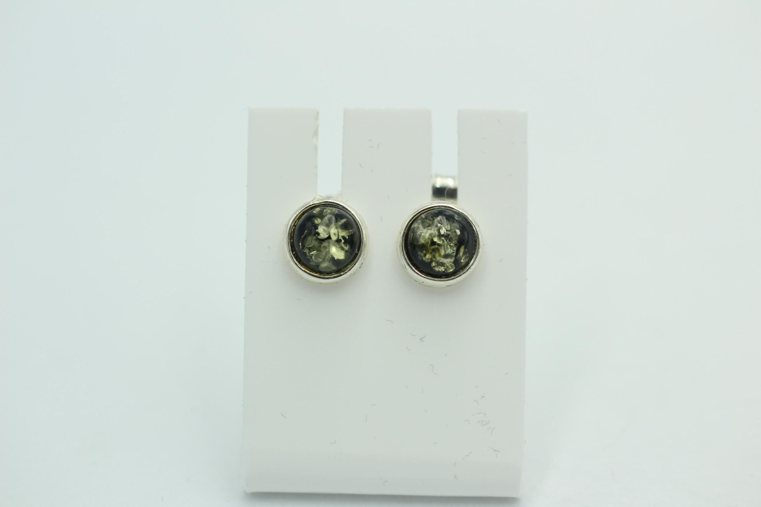 Design Bernstein Ohrstecker 925 Silber Bernsteinohrschmuck Top Edel Bernstein