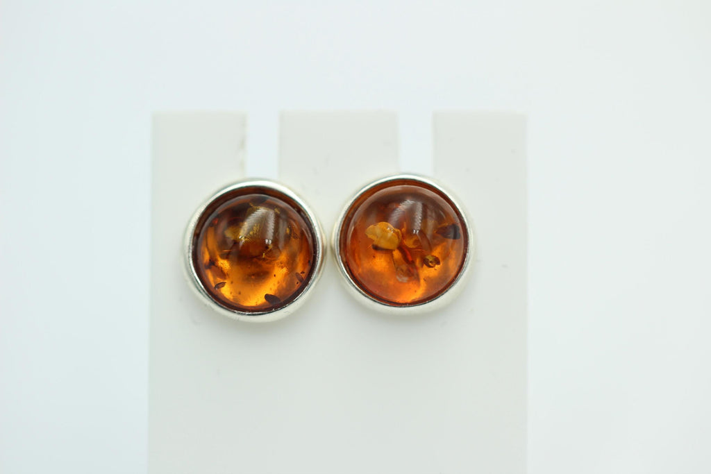 Design Bernstein Ohrstecker 925 Silber Bernsteinohrschmuck Top Edel Bernstein