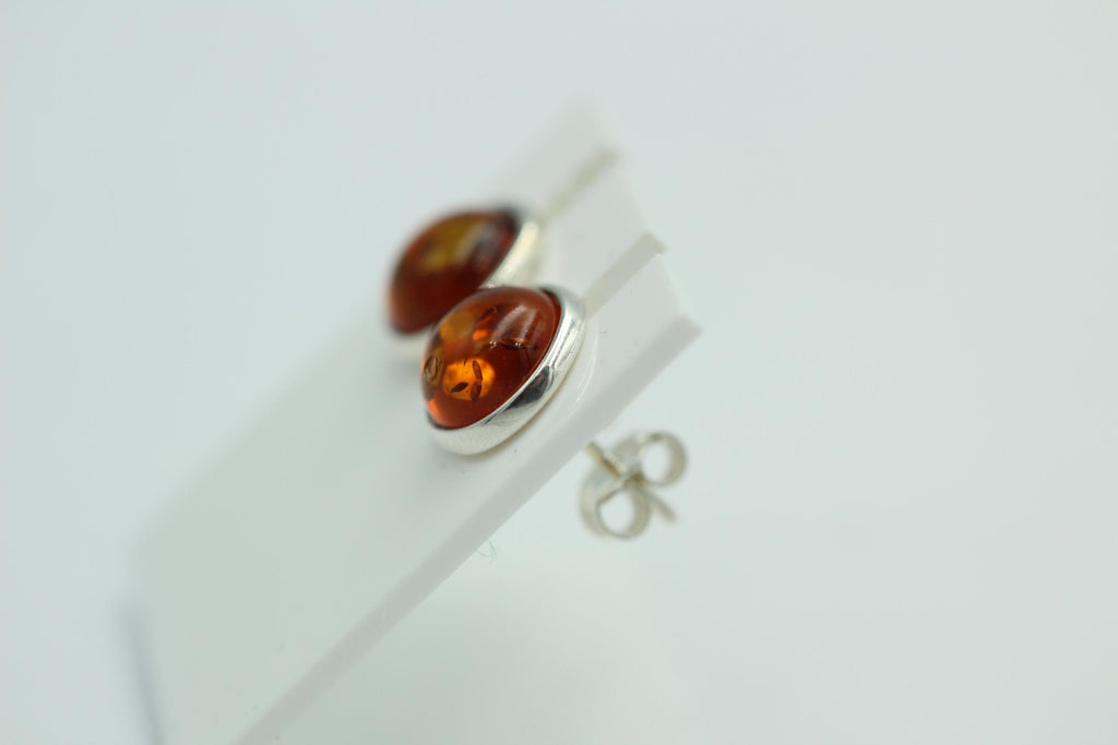 Design Bernstein Ohrstecker 925 Silber Bernsteinohrschmuck Top Edel Bernstein