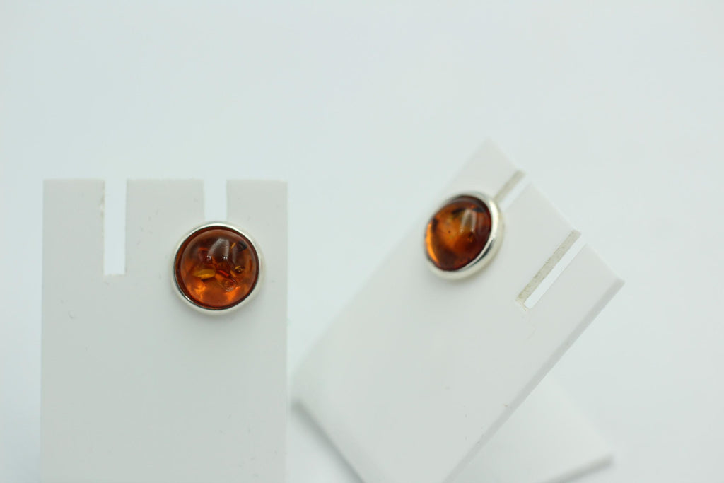 Design Bernstein Ohrstecker 925 Silber Bernsteinohrschmuck Top Edel Bernstein