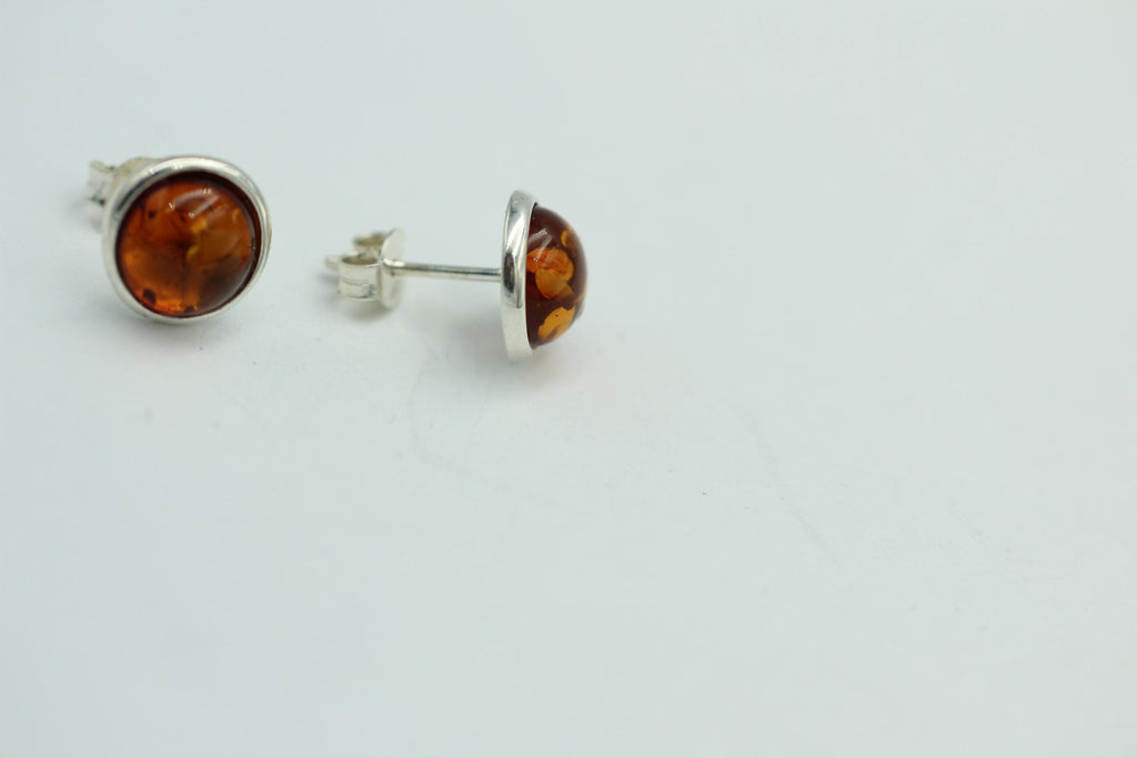 Design Bernstein Ohrstecker 925 Silber Bernsteinohrschmuck Top Edel Bernstein