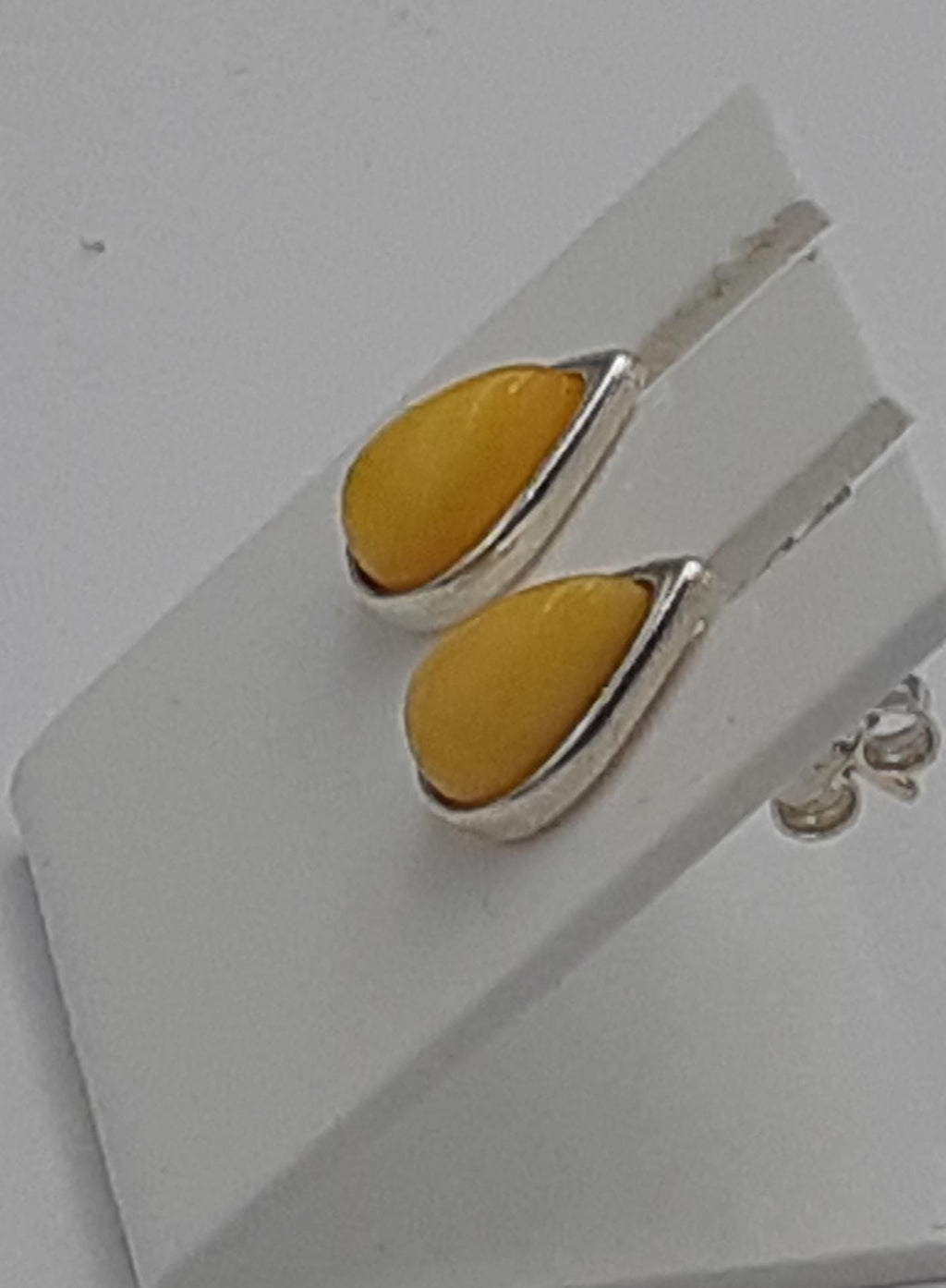 Design Bernstein Ohrstecker 925 Silber Bernsteinohrschmuckt Top Edel Bernstein