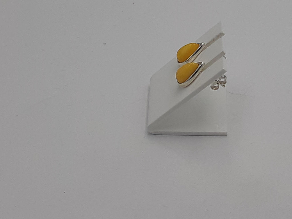 Design Bernstein Ohrstecker 925 Silber Bernsteinohrschmuckt Top Edel Bernstein