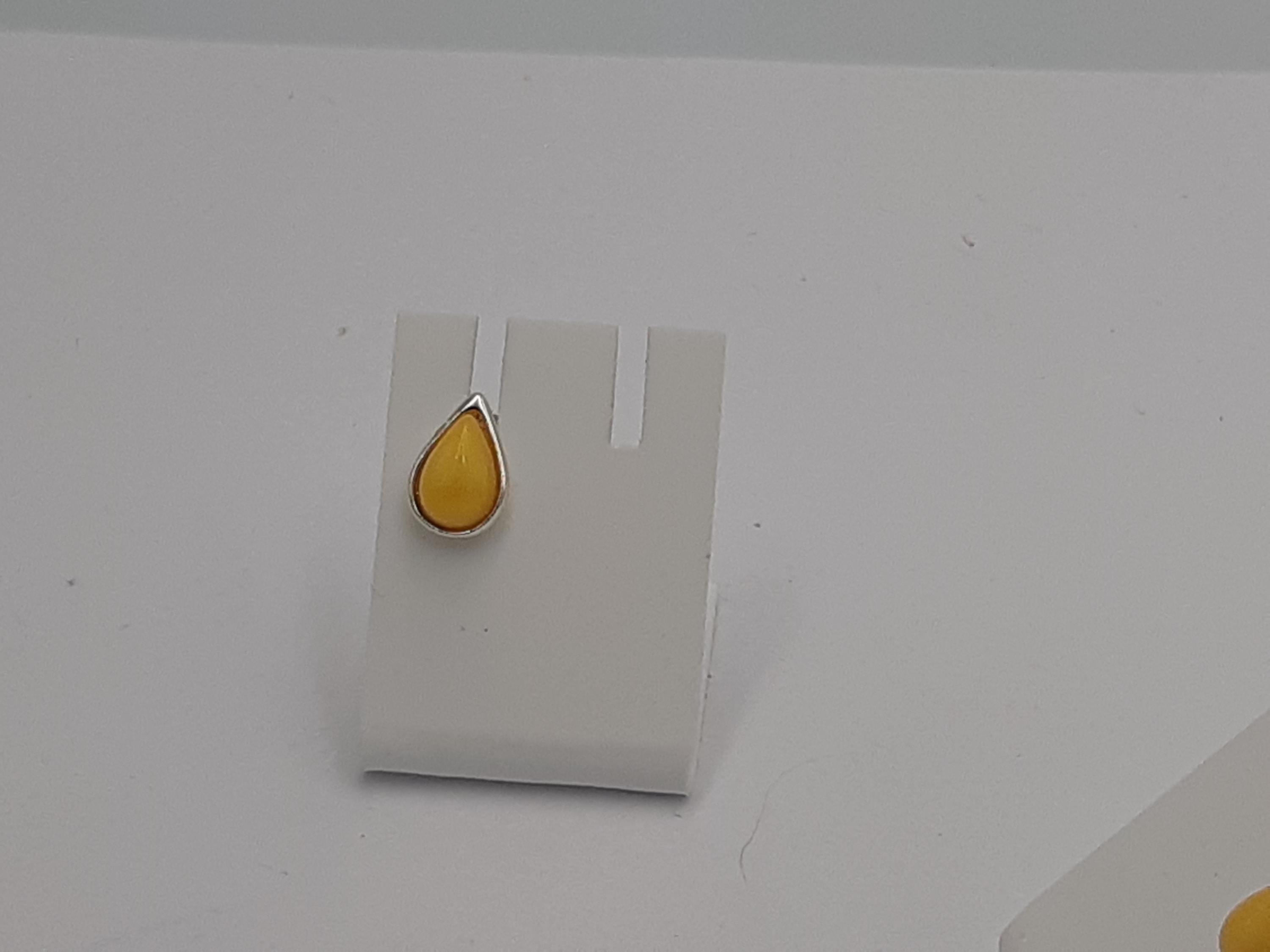Design Bernstein Ohrstecker 925 Silber Bernsteinohrschmuckt Top Edel Bernstein