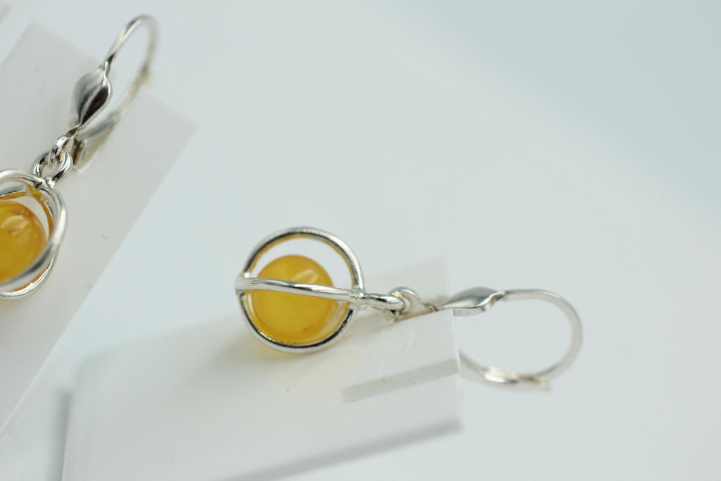 Edle Bernstein Ohrhänger 925 Silber edler Bernstein aus Litauen Top Schmuck