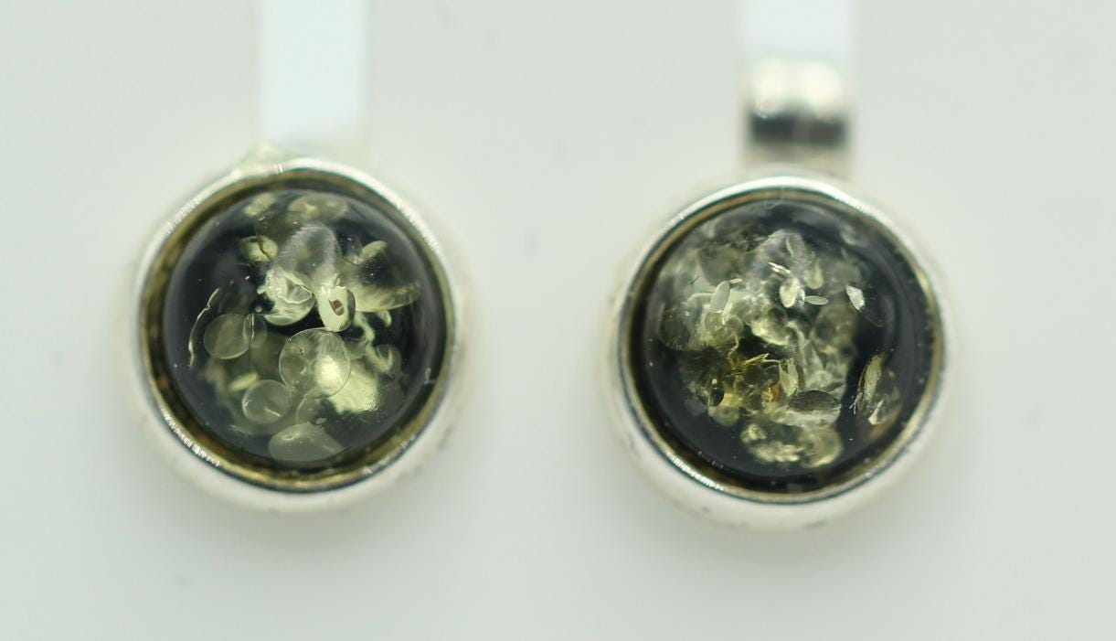 Design Bernstein Ohrstecker 925 Silber Bernsteinohrschmuck Top Edel Bernstein