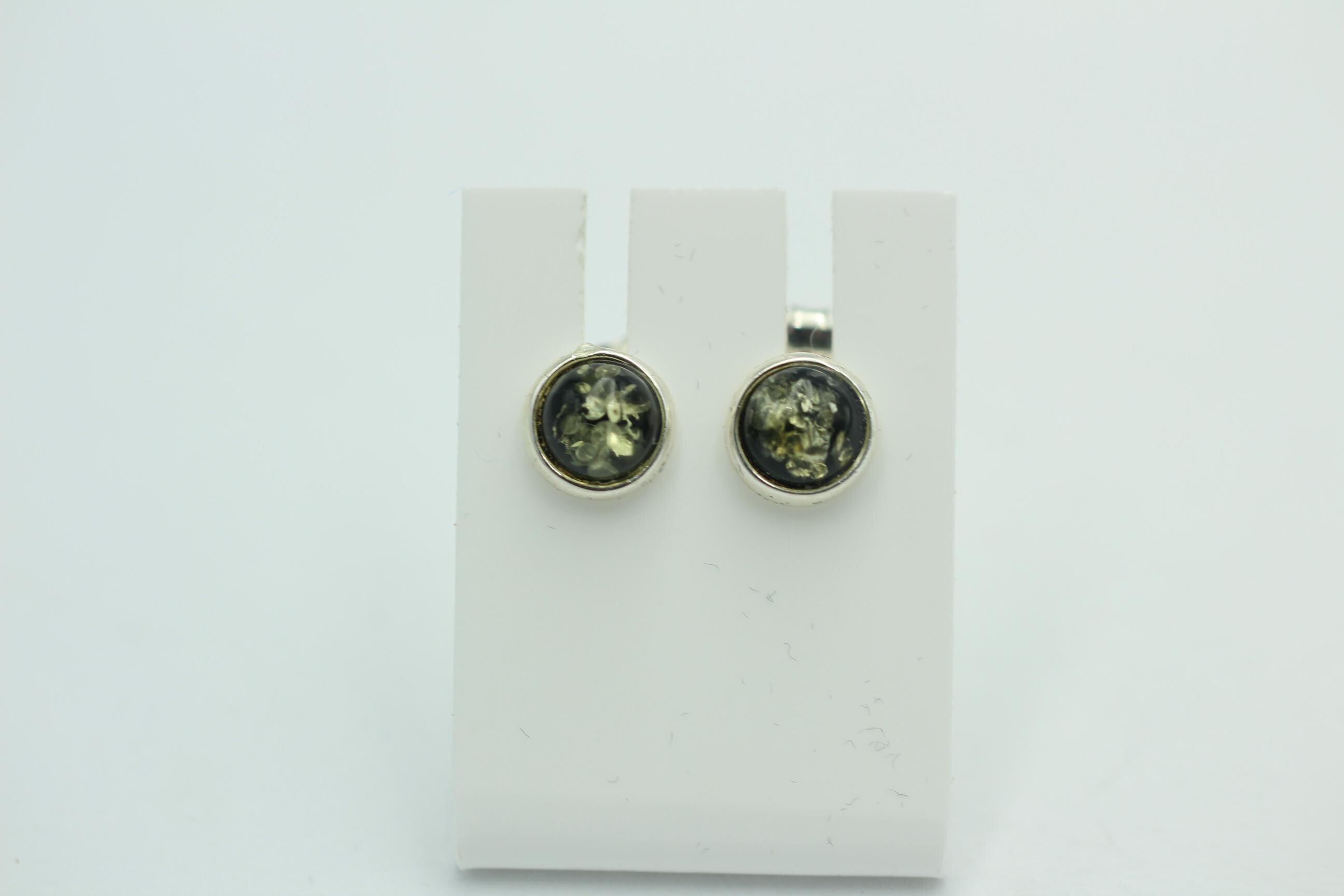 Design Bernstein Ohrstecker 925 Silber Bernsteinohrschmuck Top Edel Bernstein