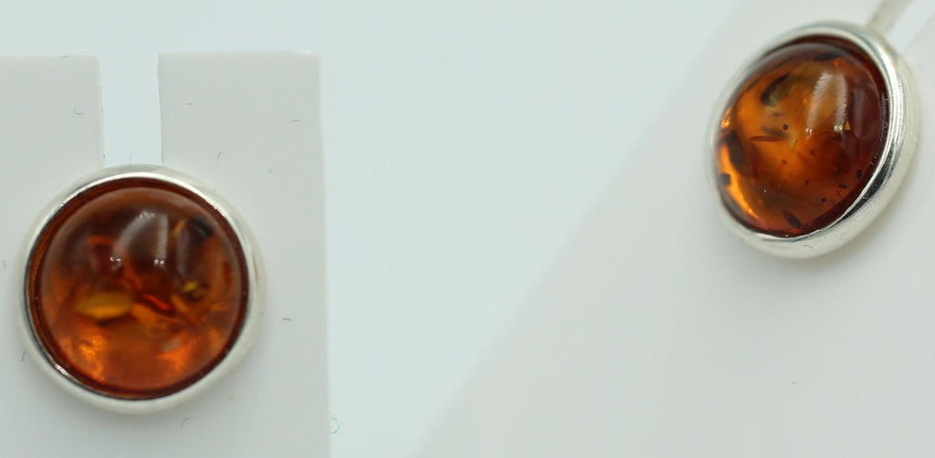 Design Bernstein Ohrstecker 925 Silber Bernsteinohrschmuck Top Edel Bernstein