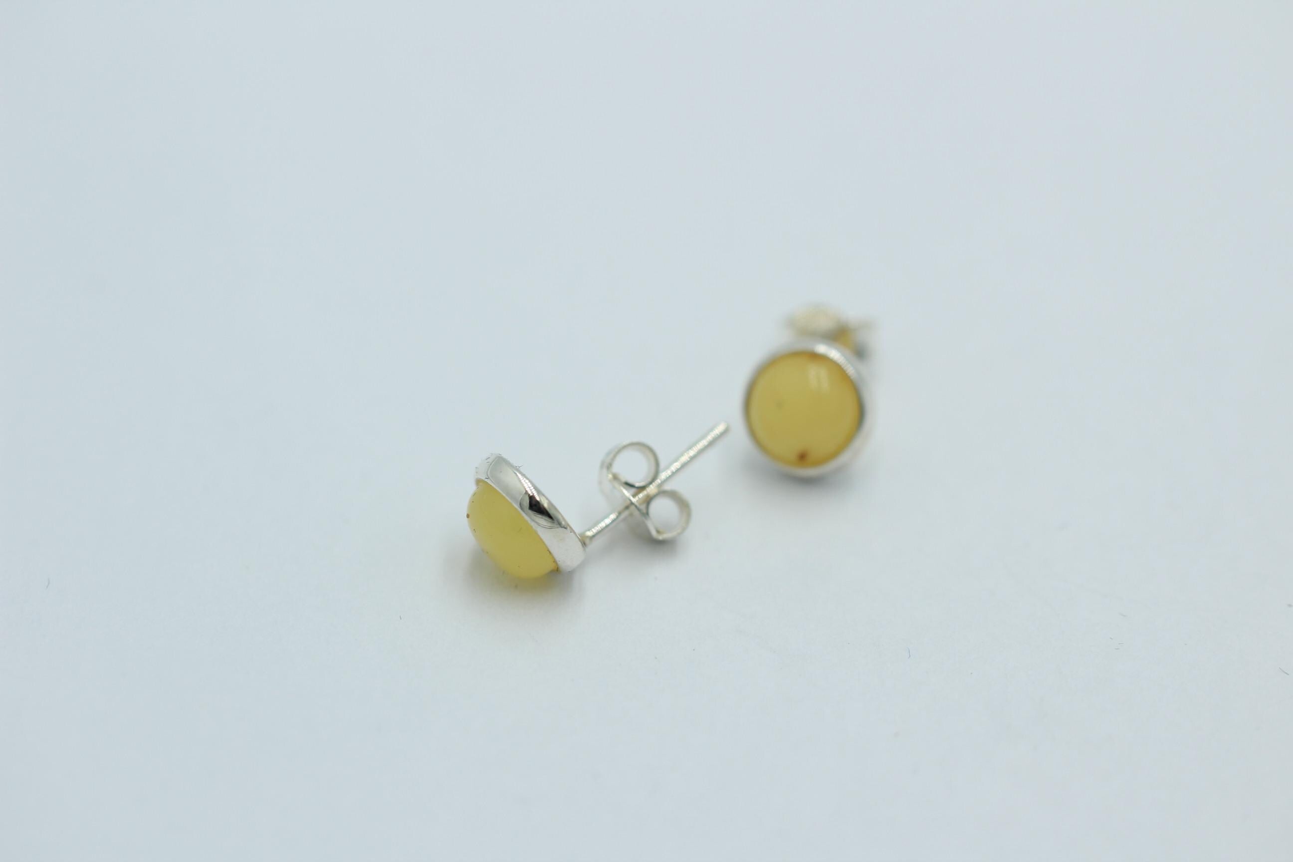 Design Bernstein Ohrstecker 925 Silber Bernsteinohrschmuck Top Edel Bernstein