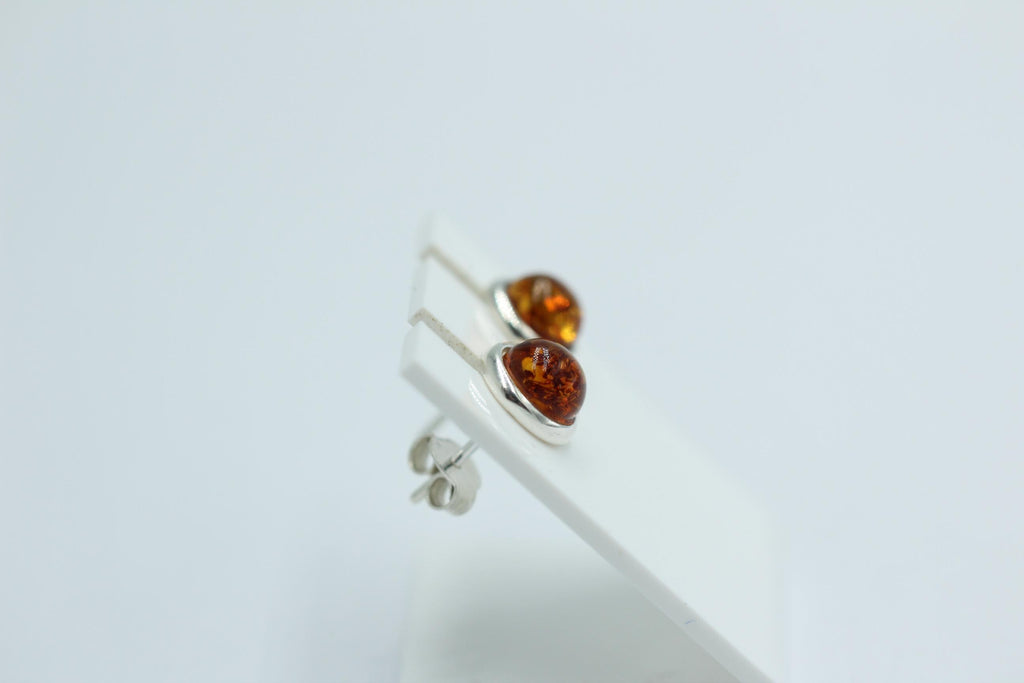 Design Bernstein Ohrstecker 925 Silber Bernsteinohrschmuck Top Edel Bernstein