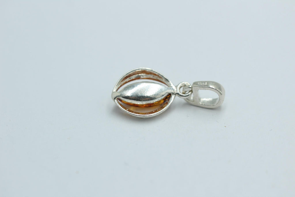 Bernstein Anhänger 925 Silber SchmuckDesignanhänger Bernsteinschmuck