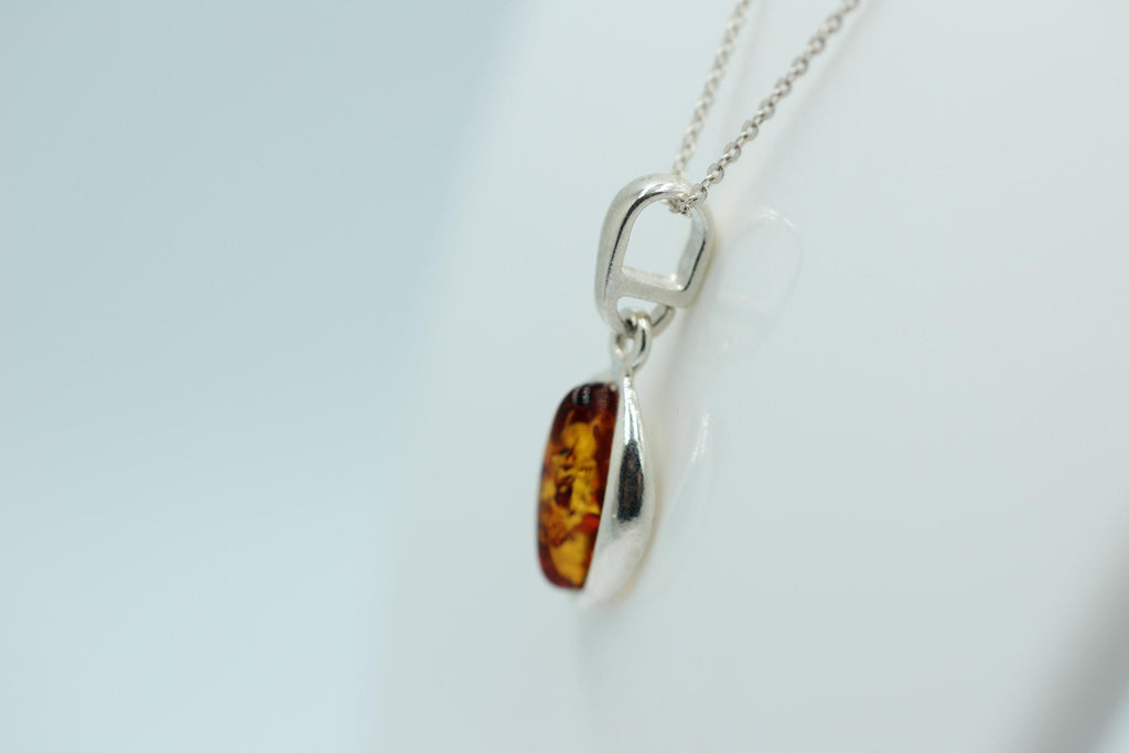 Bernstein Anhänger 925 Silber SchmuckDesignanhänger Bernsteinschmuck