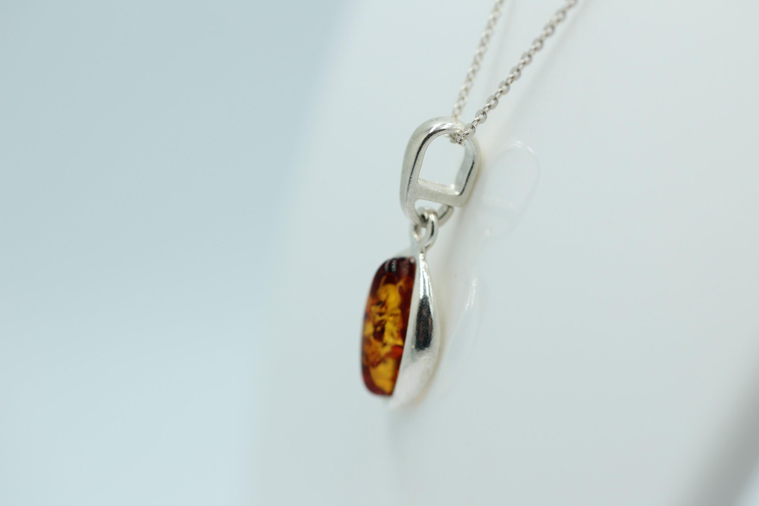 Bernstein Anhänger 925 Silber SchmuckDesignanhänger Bernsteinschmuck