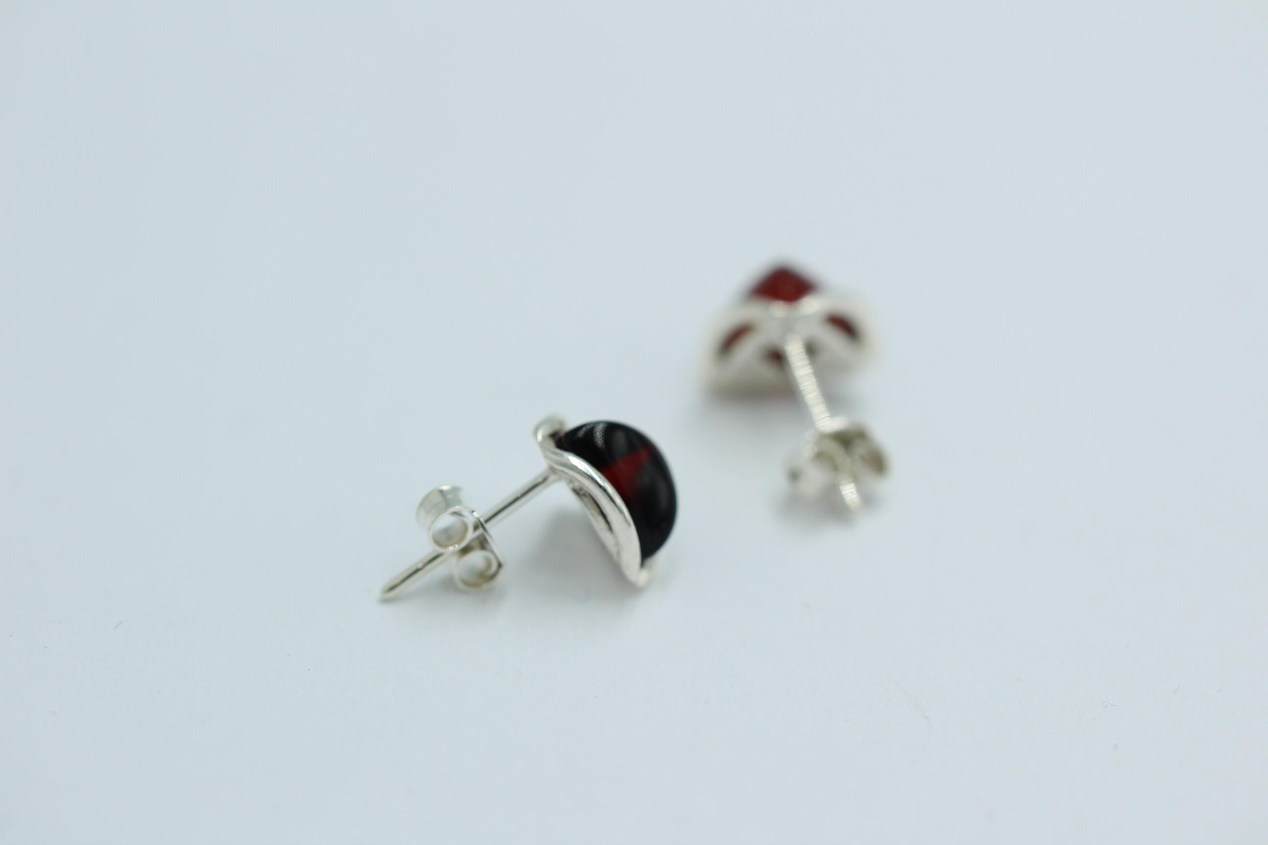 Bernstein Ohrstecker 925 Silber Ohrschmuck Bernstein Letland Bernsteinschmuck