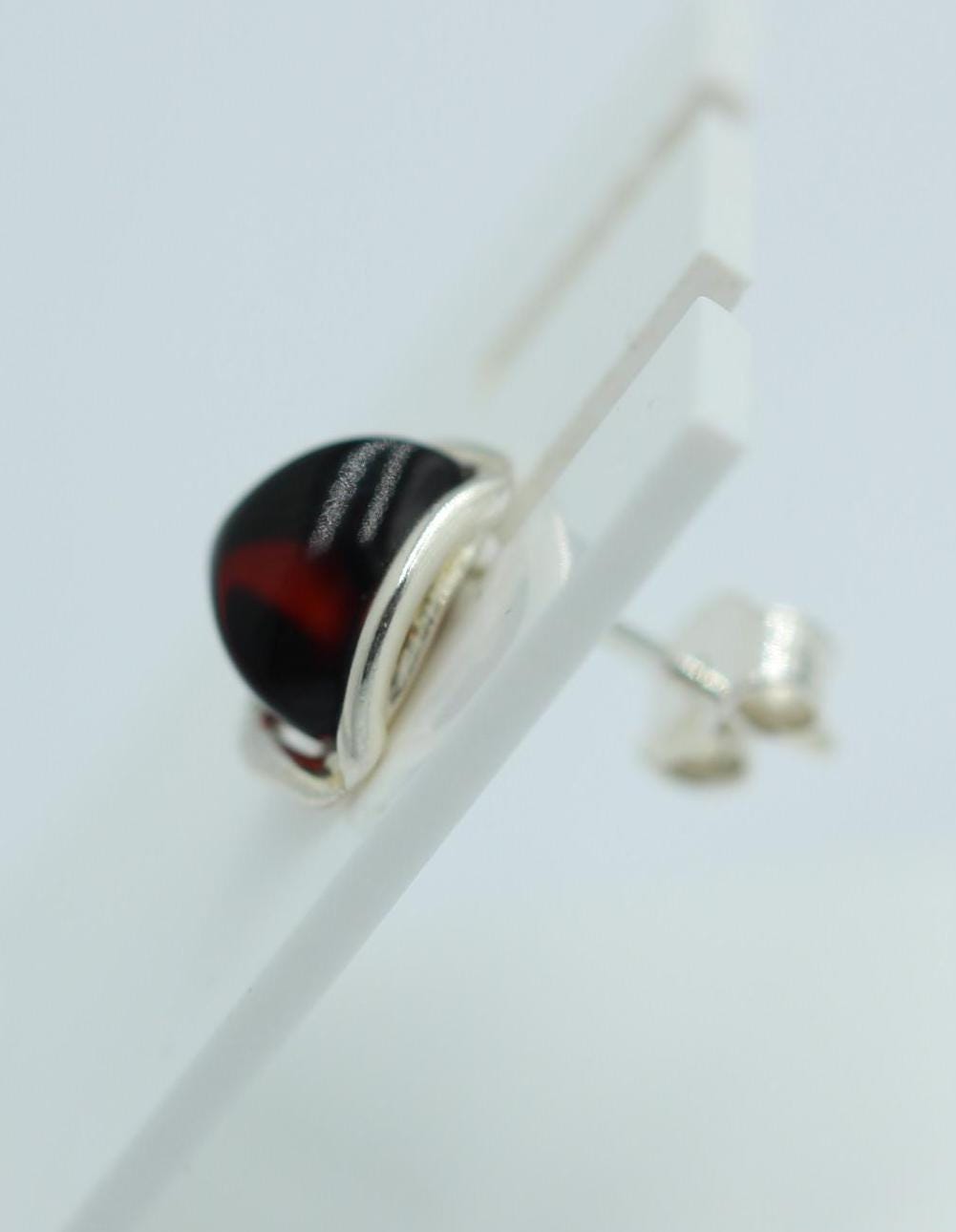 Bernstein Ohrstecker 925 Silber Ohrschmuck Bernstein Letland Bernsteinschmuck