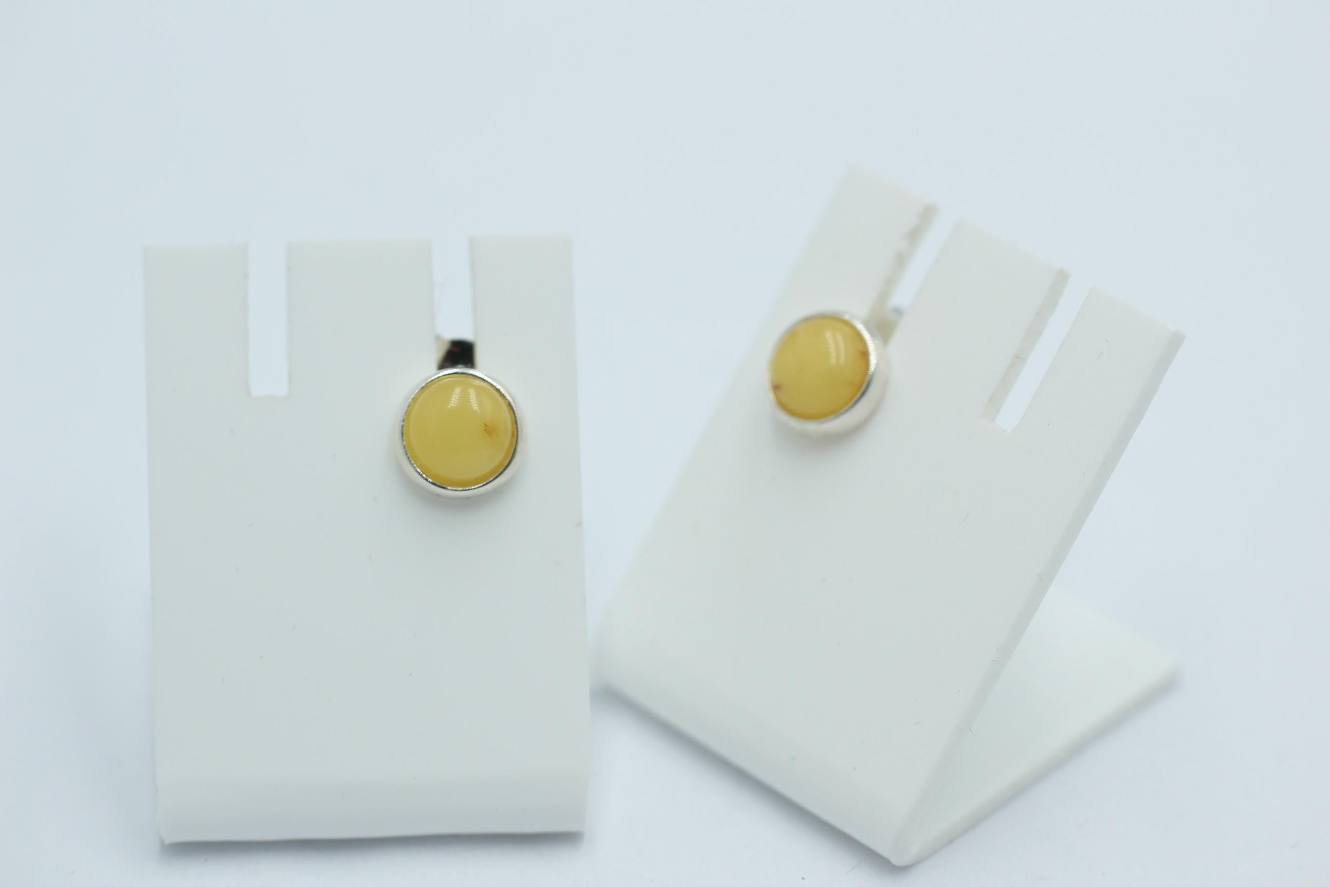 Design Bernstein Ohrstecker 925 Silber Bernsteinohrschmuck Top Edel Bernstein