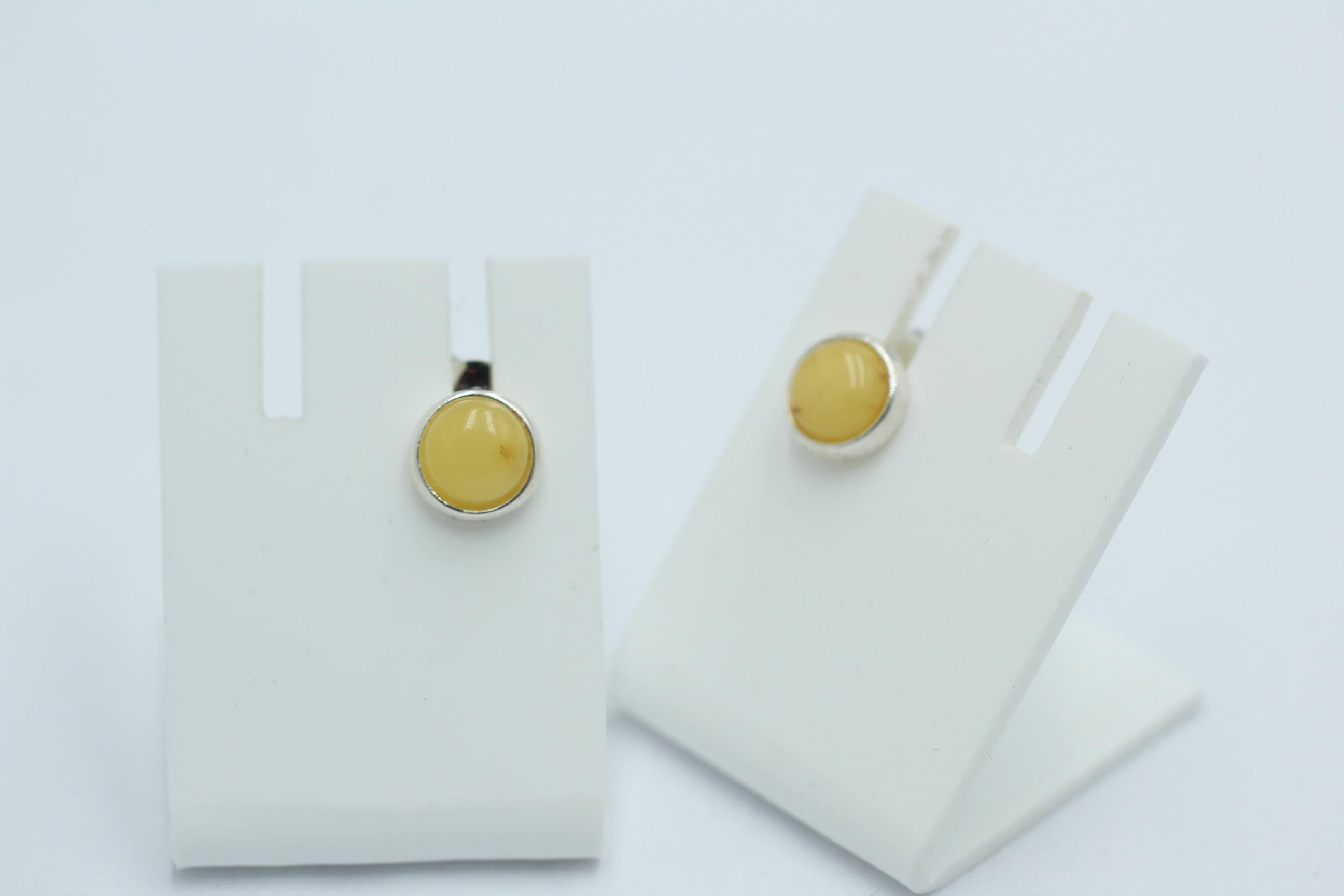 Design Bernstein Ohrstecker 925 Silber Bernsteinohrschmuck Top Edel Bernstein