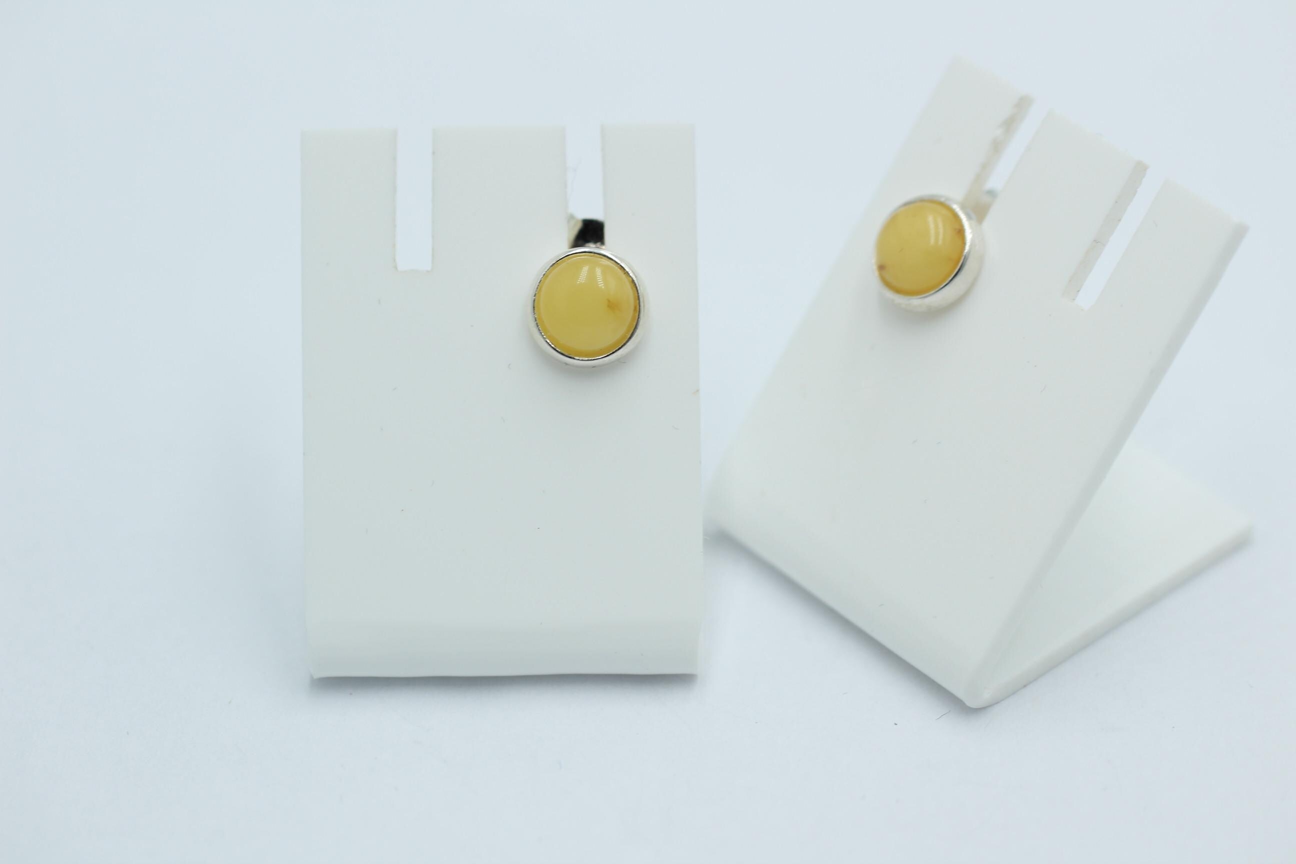 Design Bernstein Ohrstecker 925 Silber Bernsteinohrschmuck Top Edel Bernstein