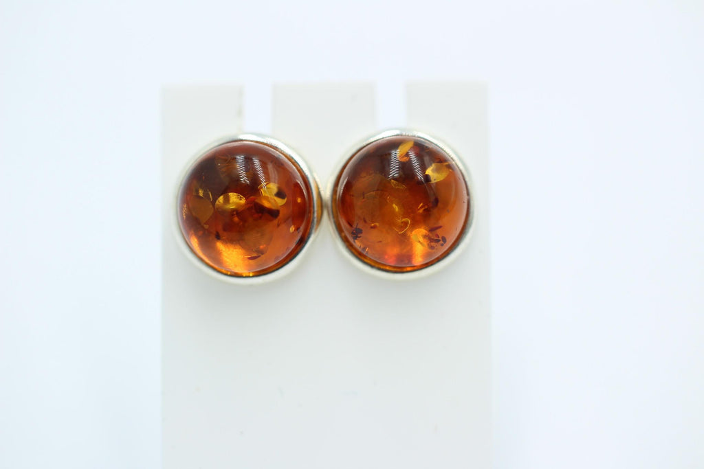 Design Bernstein Ohrstecker 925 Silber Bernsteinohrschmuck Top Edel Bernstein