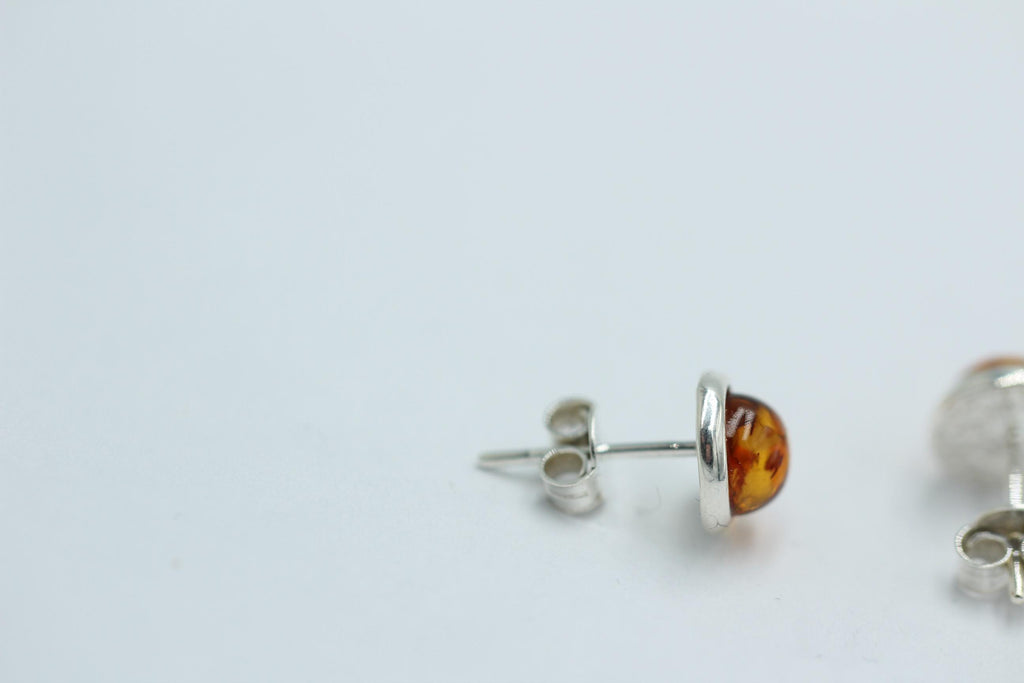 Design Bernstein Ohrstecker 925 Silber Bernsteinohrschmuck Top Edel Bernstein