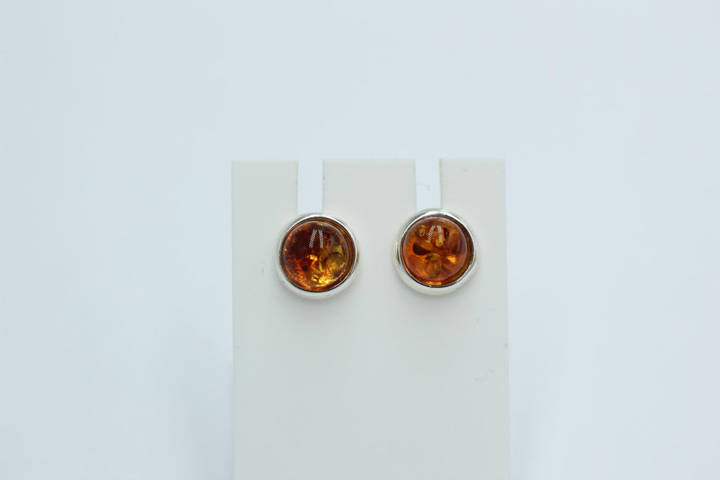 Design Bernstein Ohrstecker 925 Silber Bernsteinohrschmuck Top Edel Bernstein