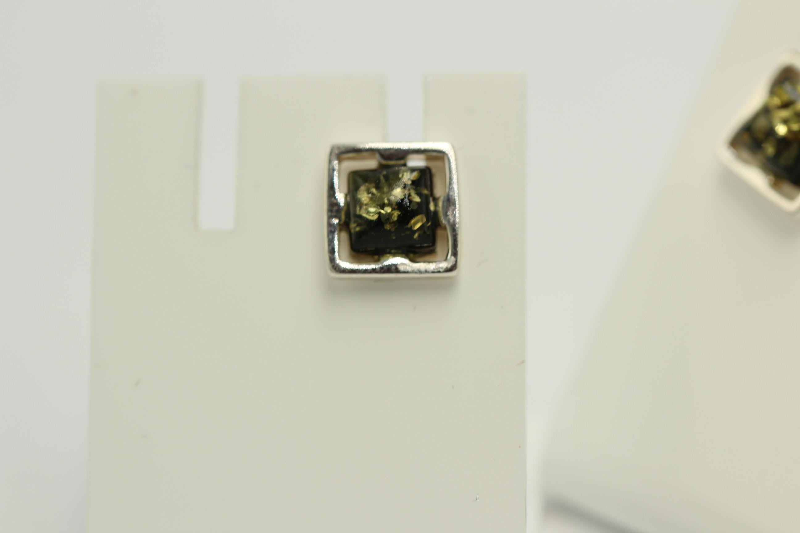 Bernstein Ohrstecker 925 Silber Bernsteinohrschmuck DesignTop Edel Bernstein