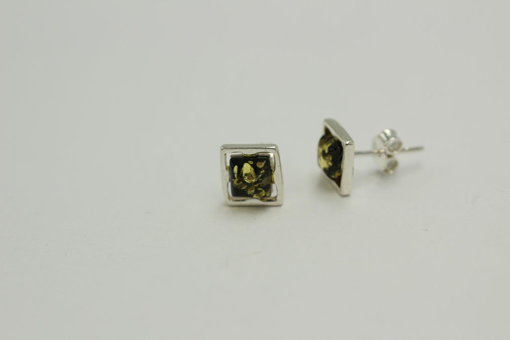 Bernstein Ohrstecker 925 Silber Bernsteinohrschmuck DesignTop Edel Bernstein