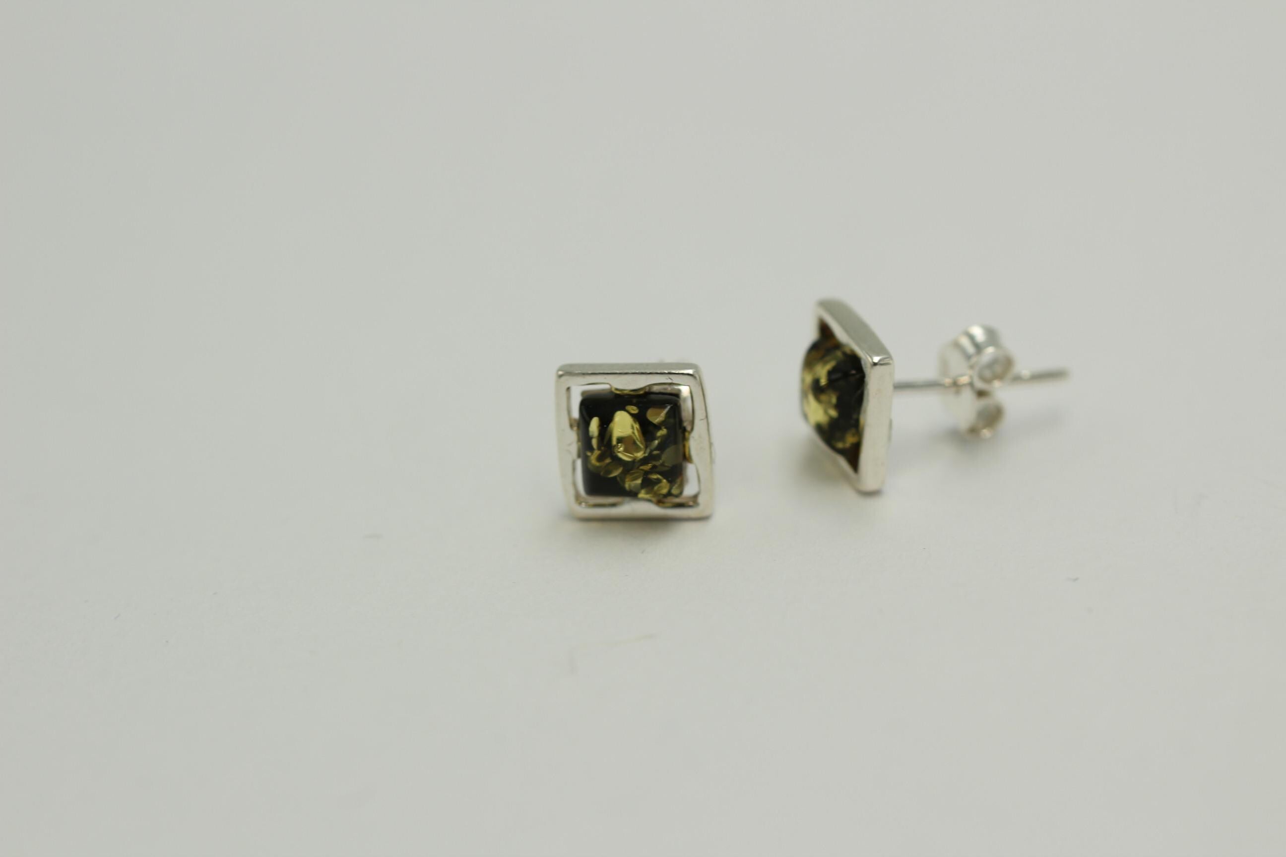 Bernstein Ohrstecker 925 Silber Bernsteinohrschmuck DesignTop Edel Bernstein