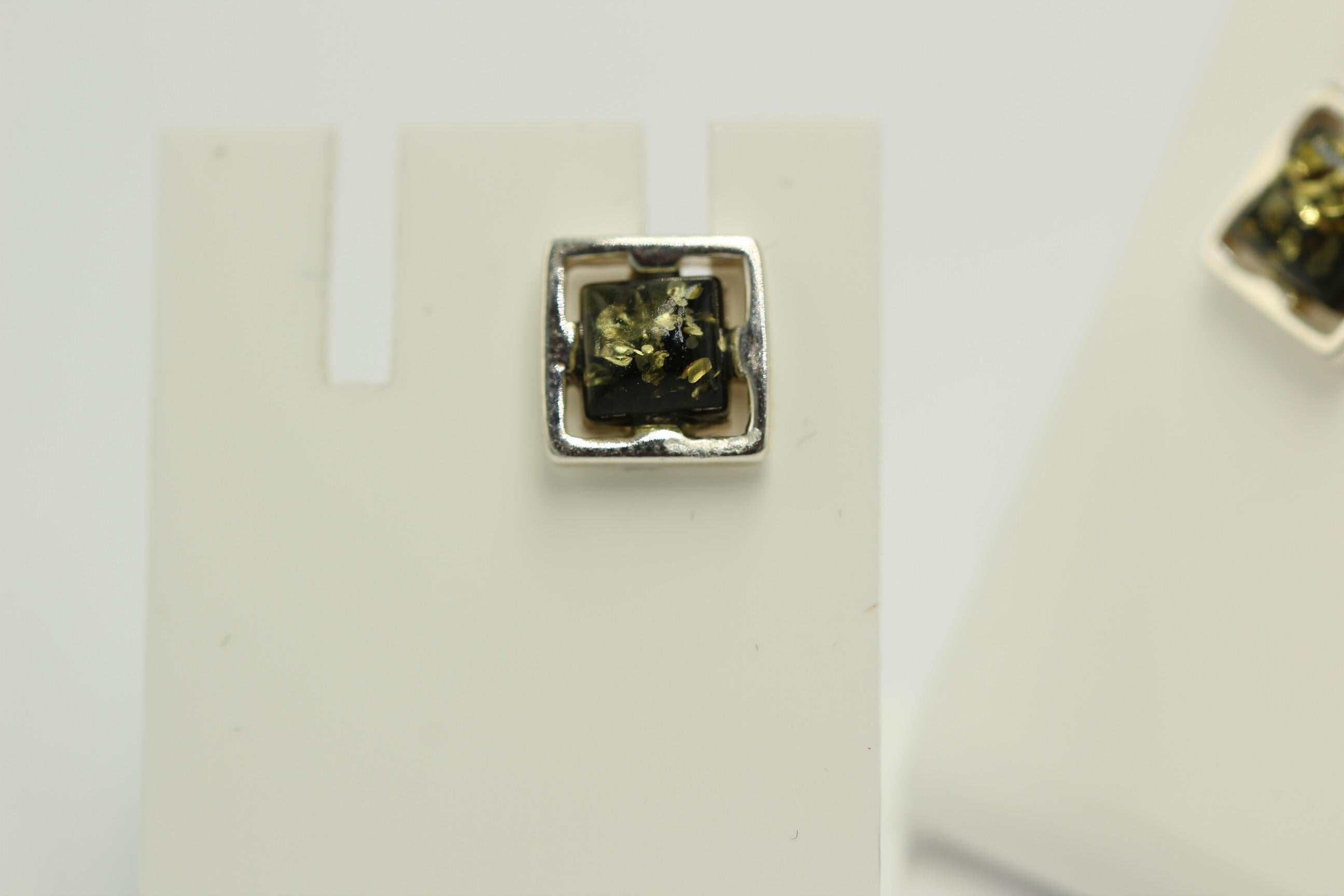 Bernstein Ohrstecker 925 Silber Bernsteinohrschmuck DesignTop Edel Bernstein