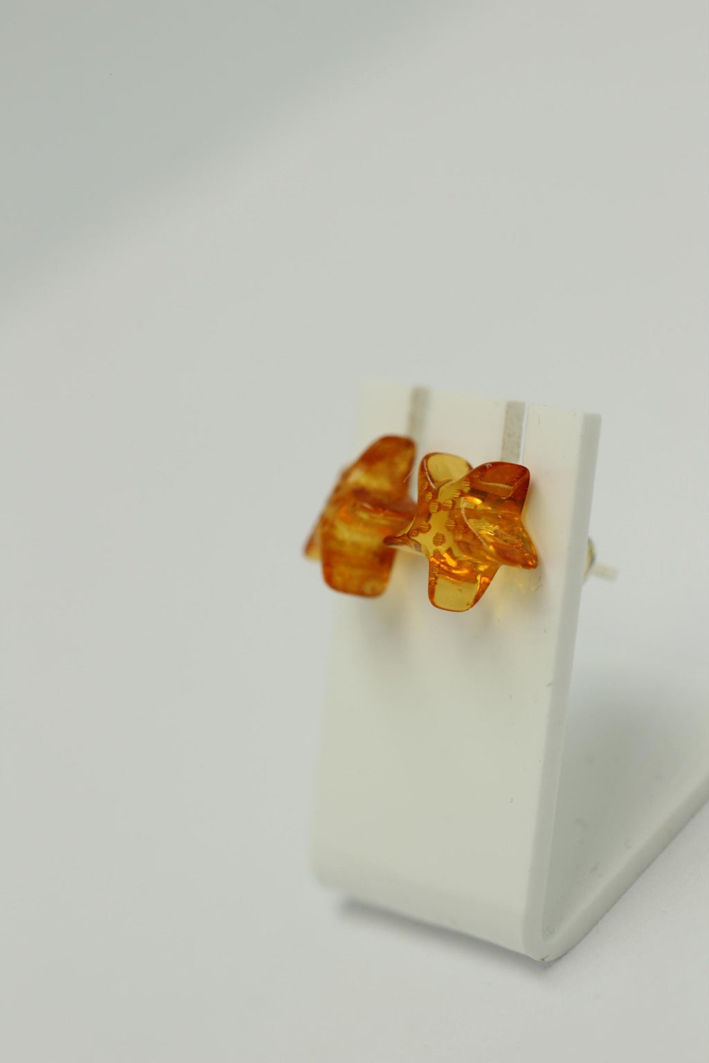 Bernstein Seestern 925 Silber Ohrstecker Seesternohrring Bernsteinseestern Top