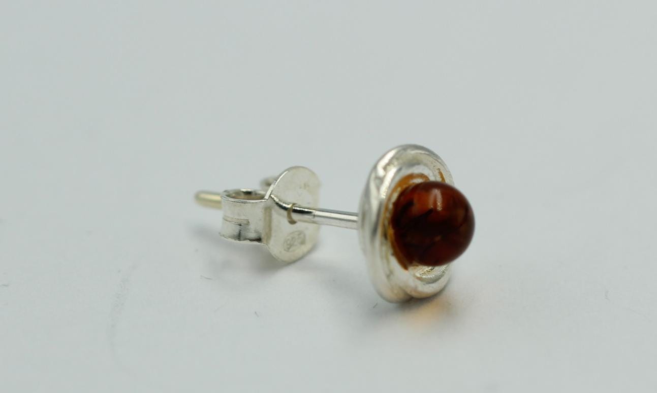 Bernstein Ohrstecker 925 Silber Schmuck Ohrschmuck Bernsteinschmuck Top Edel
