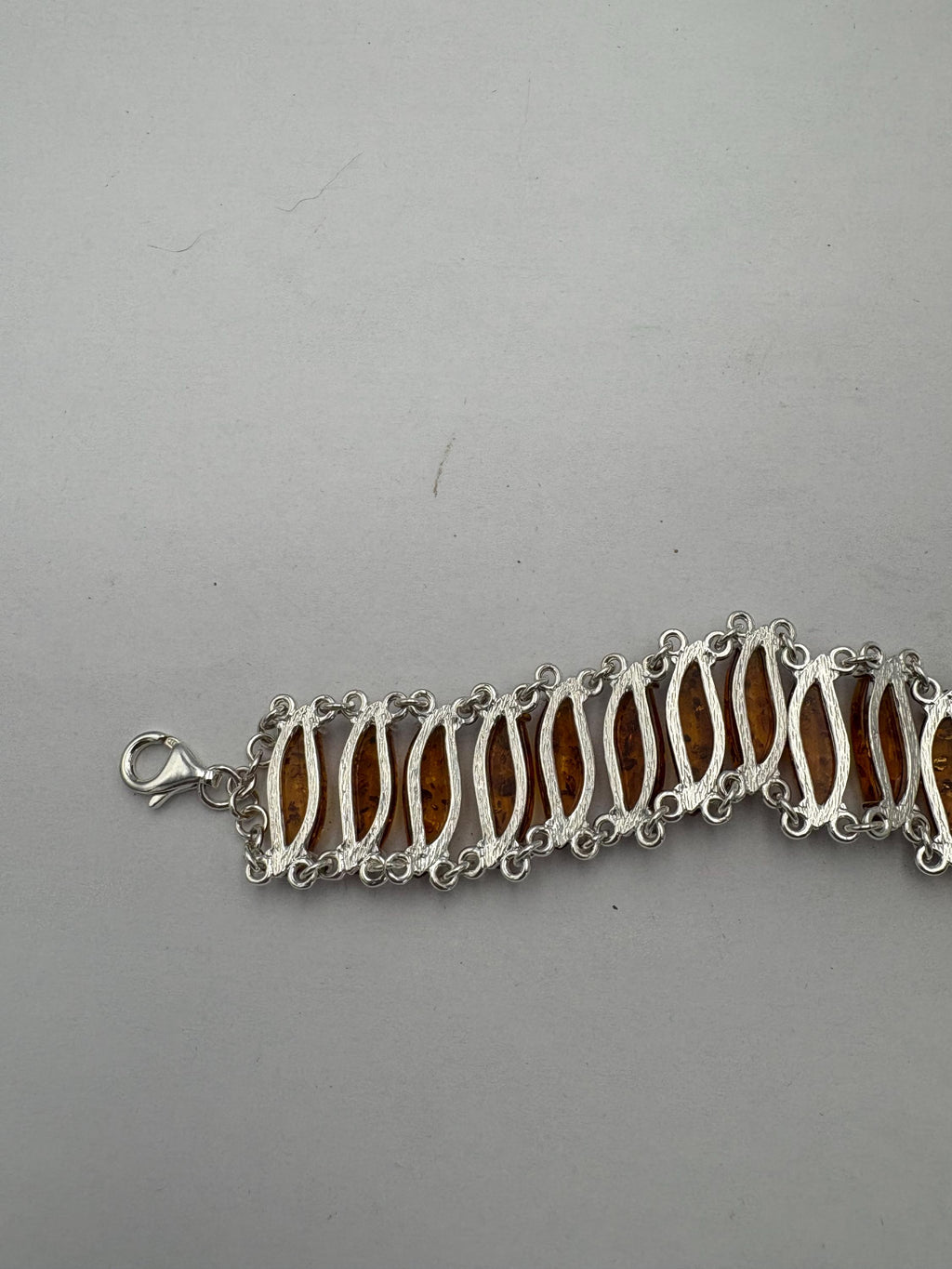 Design Berstein Armband 925 Sterlingsilber kunstvoll verabeitet Bernsteinschmuck