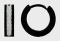 Creolen "Jorik" Akzent Unisex Edelstahl, ionenplattiert, bicolor, Ø 9 mm Unisex Creolen für Damen und Männer