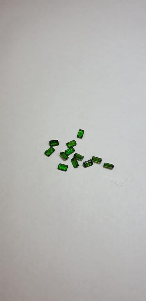 0,43 Carat Chromdiopsid Octagon AAA Qualität aus Russland Top Chrom Diopsid