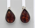 Edler Bernstein Ohrstecker Unisex 925 Silber Ohrschmuck Bernsten aus Litauen