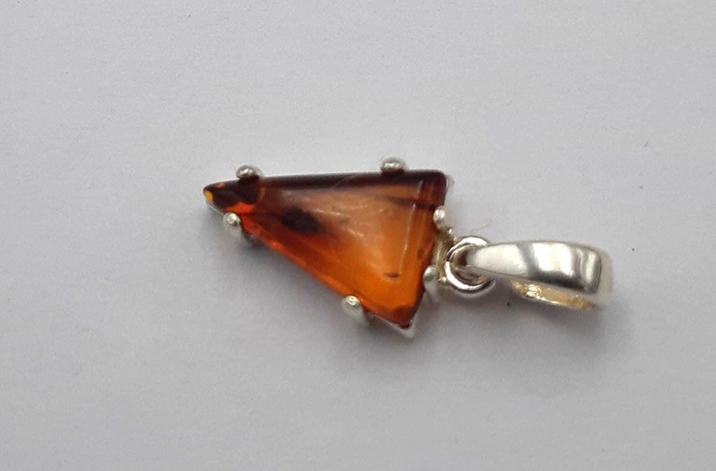 Bernstein Design Anhänger 925 Sterling Silber Collier aus Litauen Bernsteinanhänger für Sie und Ihn