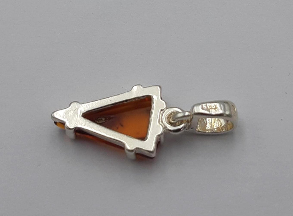 Bernstein Design Anhänger 925 Sterling Silber Collier aus Litauen Bernsteinanhänger für Sie und Ihn