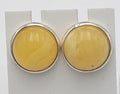 Design Bernstein Ohrstecker 925 Silber Bernsteinohrschmuck Top Edel Bernstein Unisex
