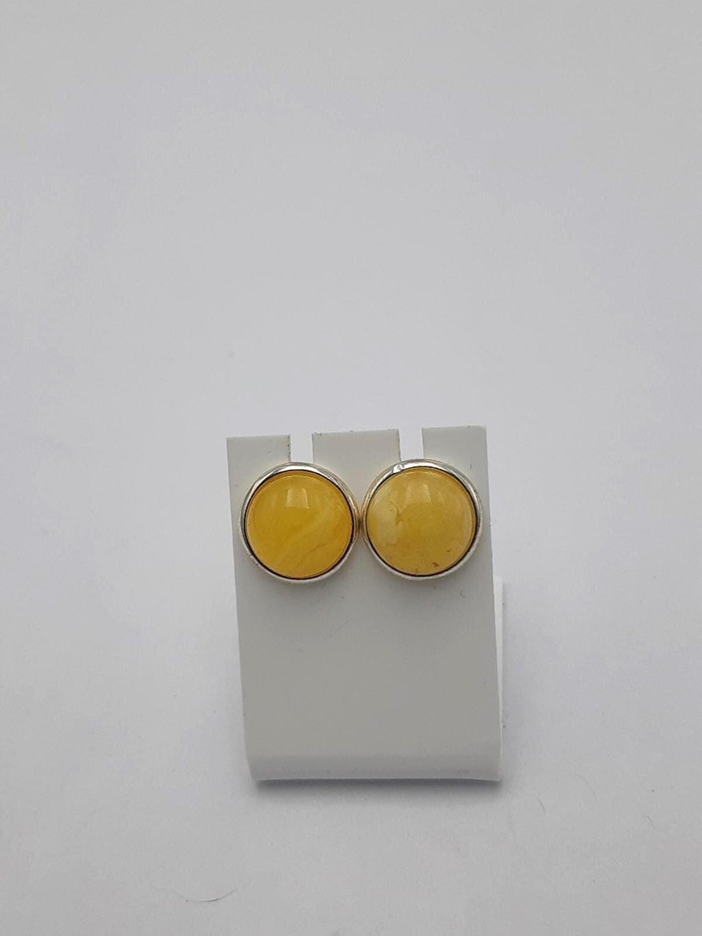 Design Bernstein Ohrstecker 925 Silber Bernsteinohrschmuck Top Edel Bernstein Unisex