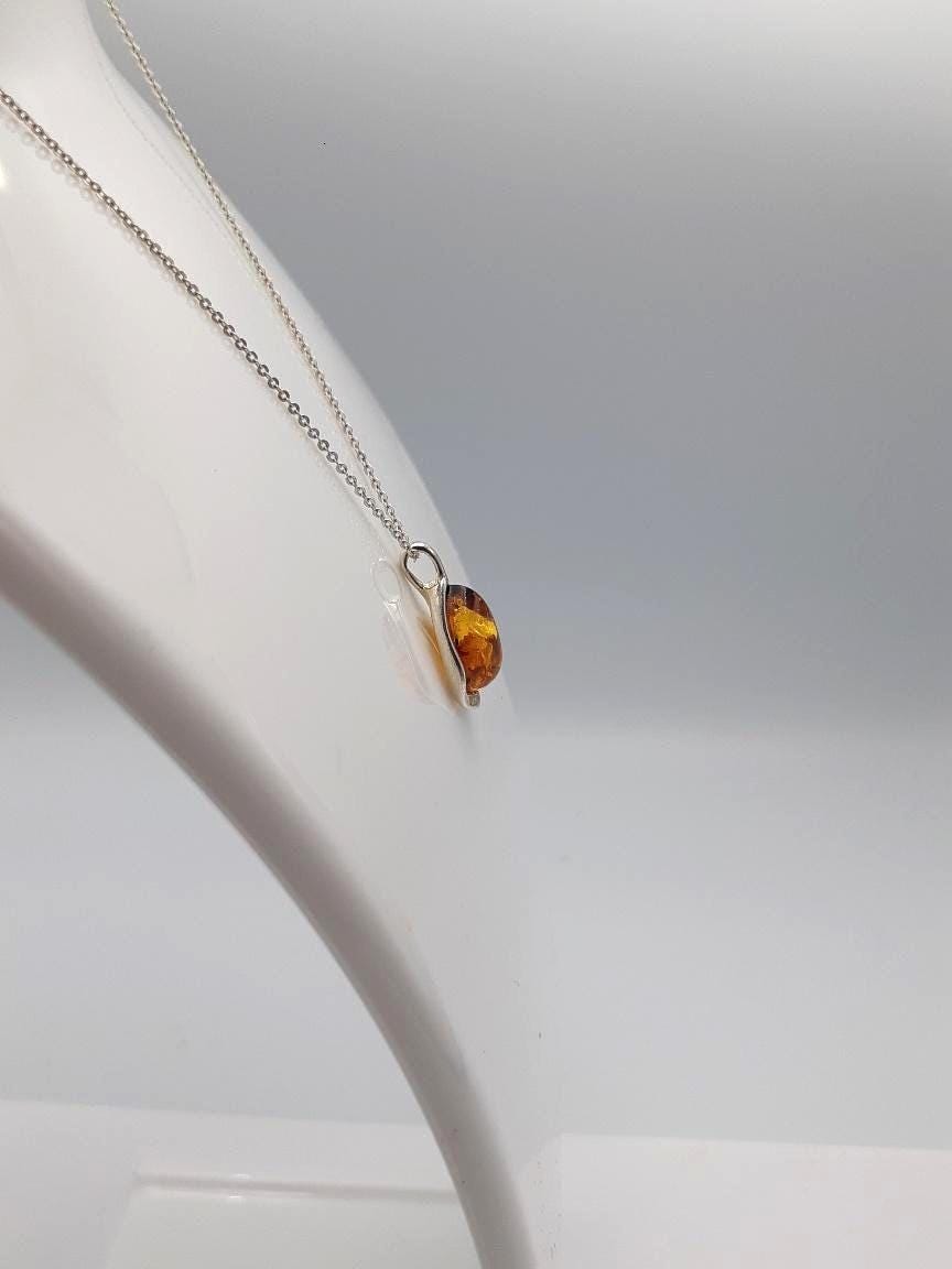 Bernstein Designer  Anhänger 925 Silber Bernsteinanhänger Top Edel