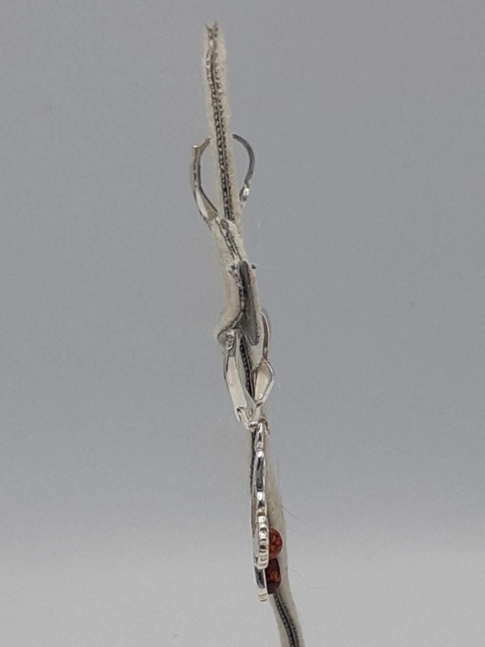 Bernstein Schmetterlings Ohrhänger 925 Silber echter Bernstein aus Litauen